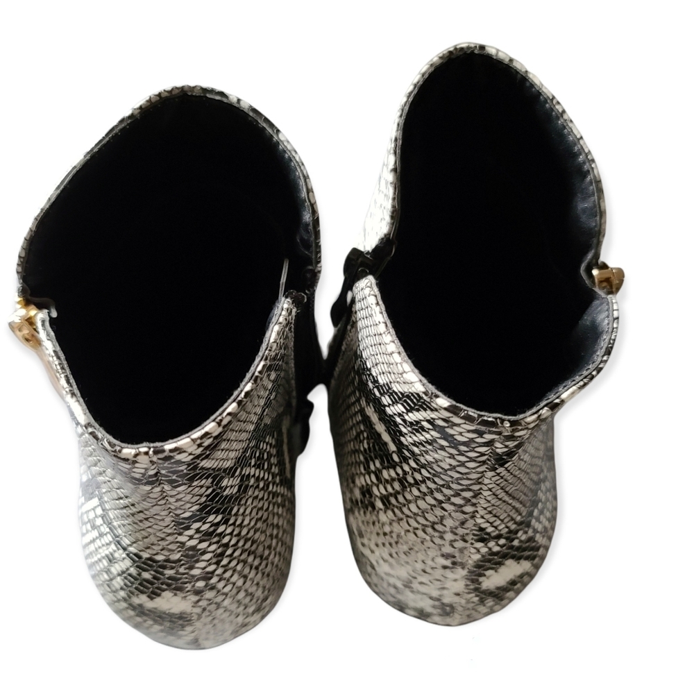 Nature Breeze Python Print Closed Toe Zipper Chun… - image 7